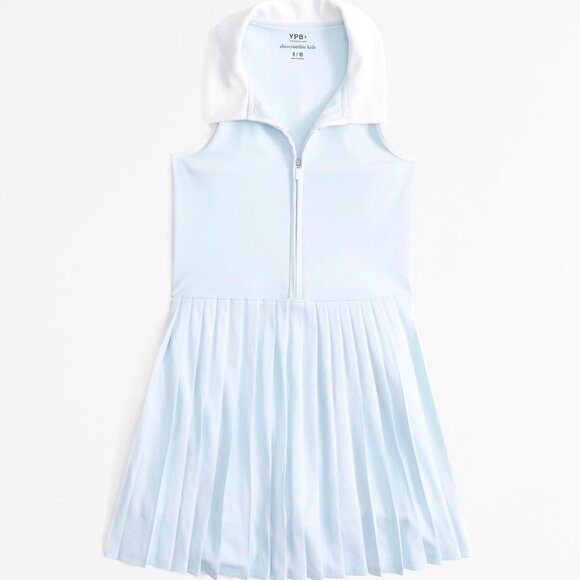 abercrombie kids Other - Like New Abercrombie kids ypb half-zip pleated mini dress Light Blue 15/16